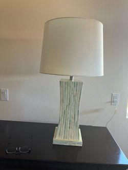 Table Lamp with Mosaic Tile Base 29.5 inches with shade