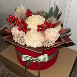 Candle Rose Bouquet Gift 
