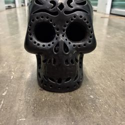 Ceramic Skull In Dia De La Muerte Style 