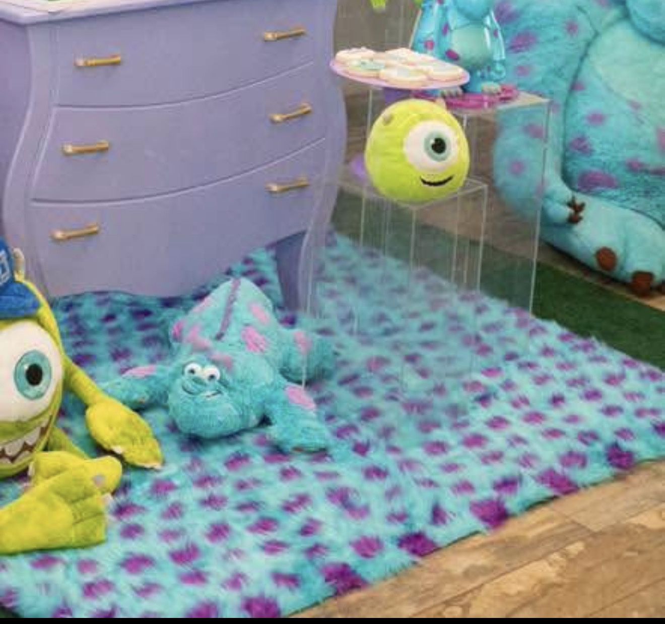 ✨ 160cm Wide Long Plush Fabric – Monsters Inc Inspired Cosplay Material ✨