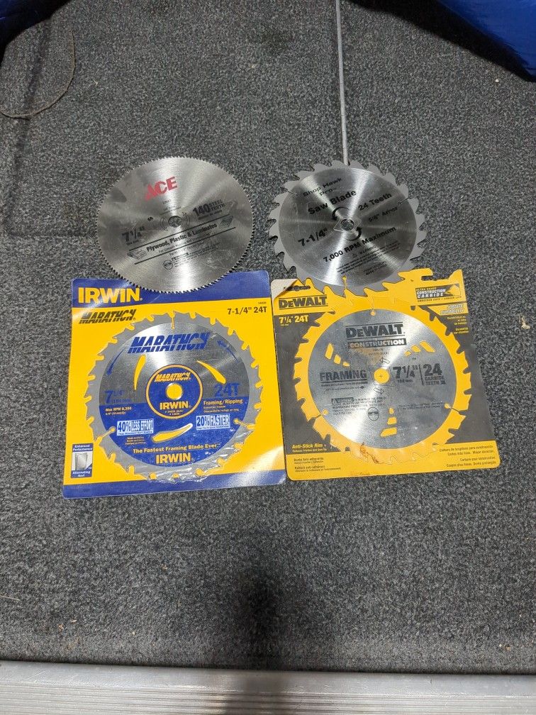 7 1/4" Saw Blades Qty 4