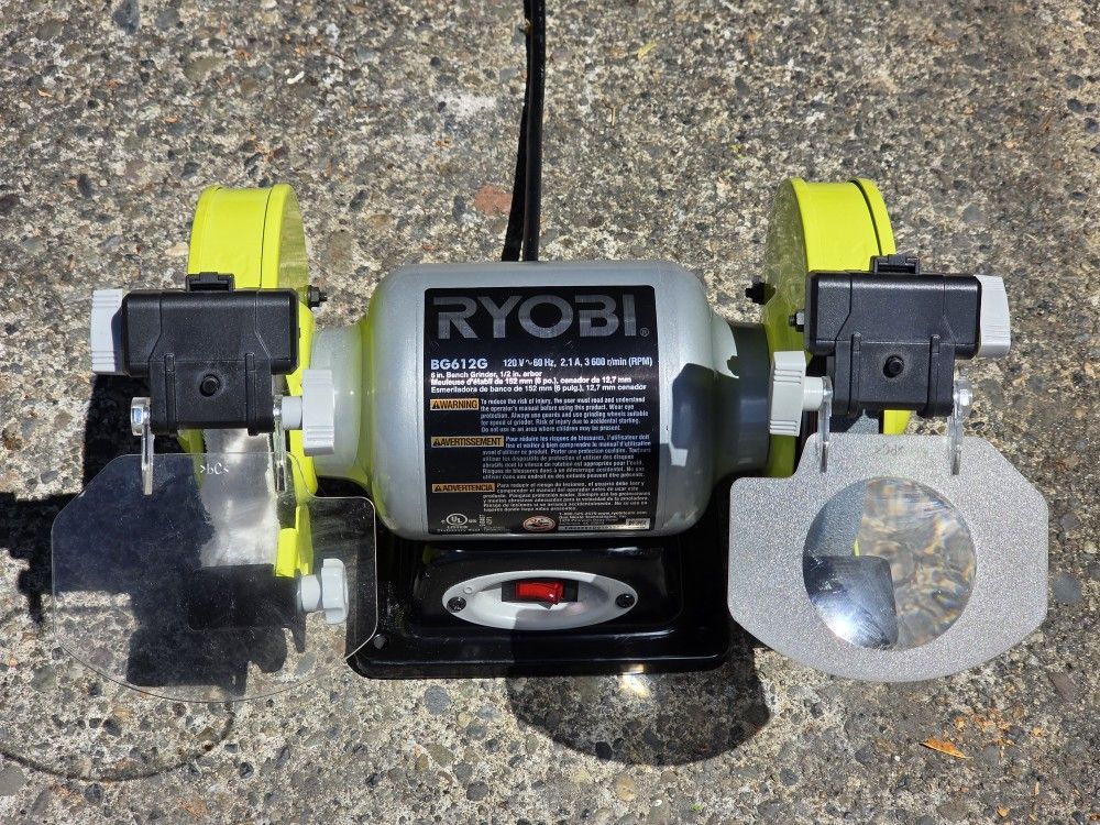 Ryobi Bg612g Bench Grinder 6-in
