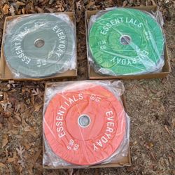 100 Pound Weight Bumper Plates Set Brand New