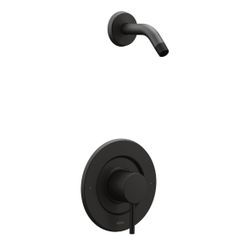 Moen Align Matte Black Posi-Temp Pressure Balancing Modern Shower Trim Kit