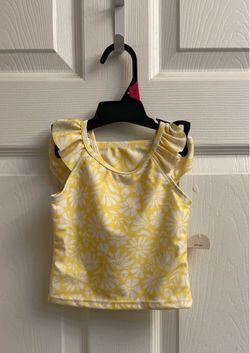 Brand new Baby Girl yellow Tankini 2 piece set size 18 months