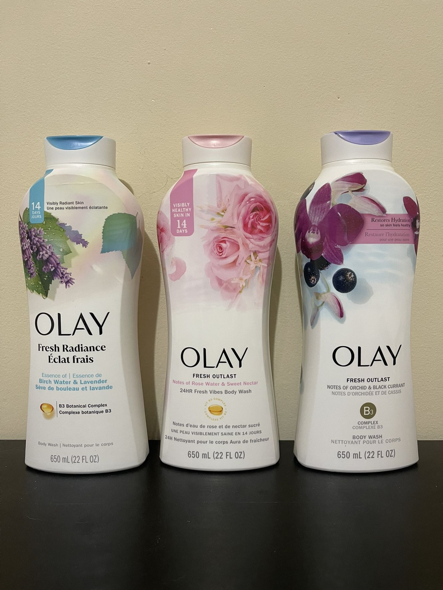3pack Olay Body Wash