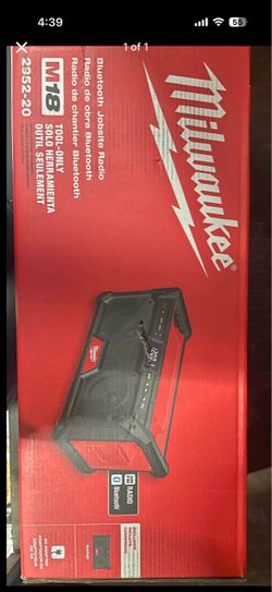 Milwaukee radio speaker Bluetooth jobsite m18