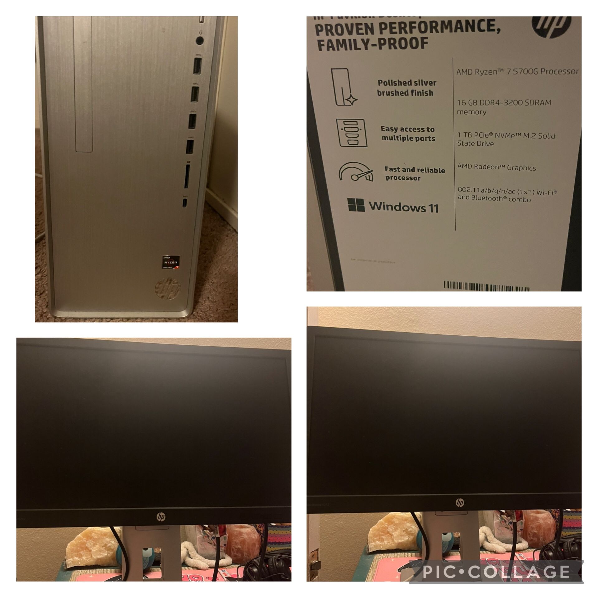 Brand New Family Pc Comes With Two Monitors
