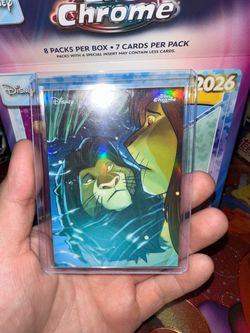 Topps chrome Disney 2026 reflections ssp Simba and Mufasa