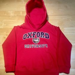 New Oxford University Kids Size 3T (3/4 year) Small Red Hoodie Sweatshirt 