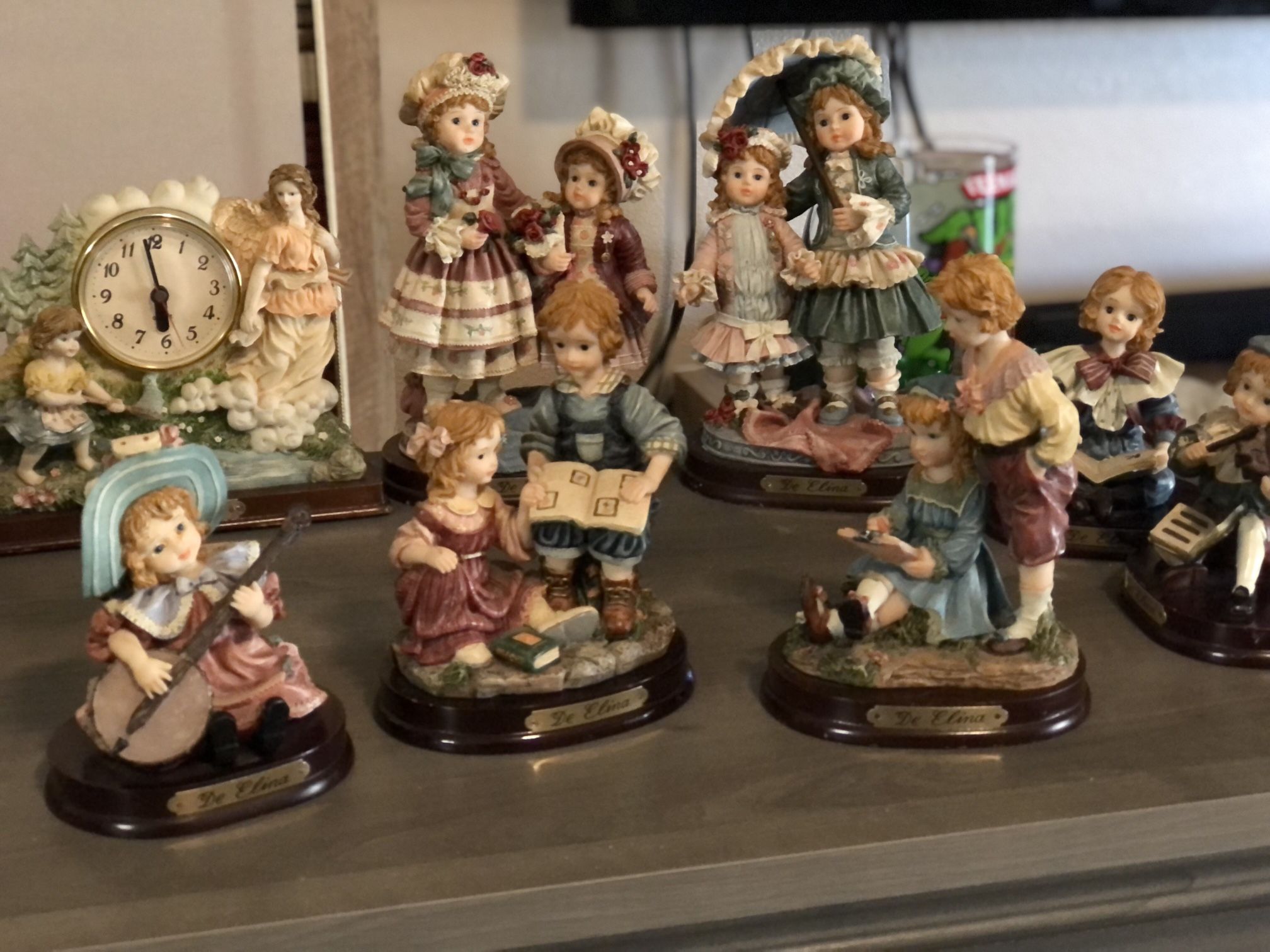 Vintage De Elina Figurine Collection Set Of 11