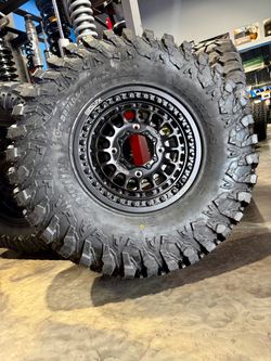 On sale. New. METAL FX 15” Beadlock wheels & 33x10-15 tires for SXS UTV 4 lug (We Finance)