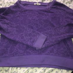 Aeropostale Cropped Off Shoulder Long Sleeve