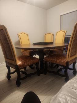 Copper table dining room