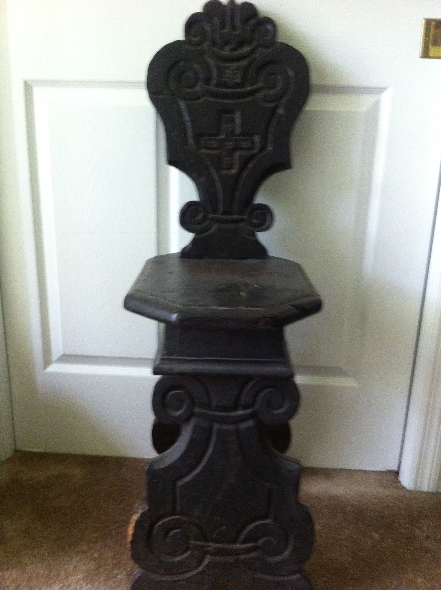 Antique Italian 17th Century Sgabello Chair