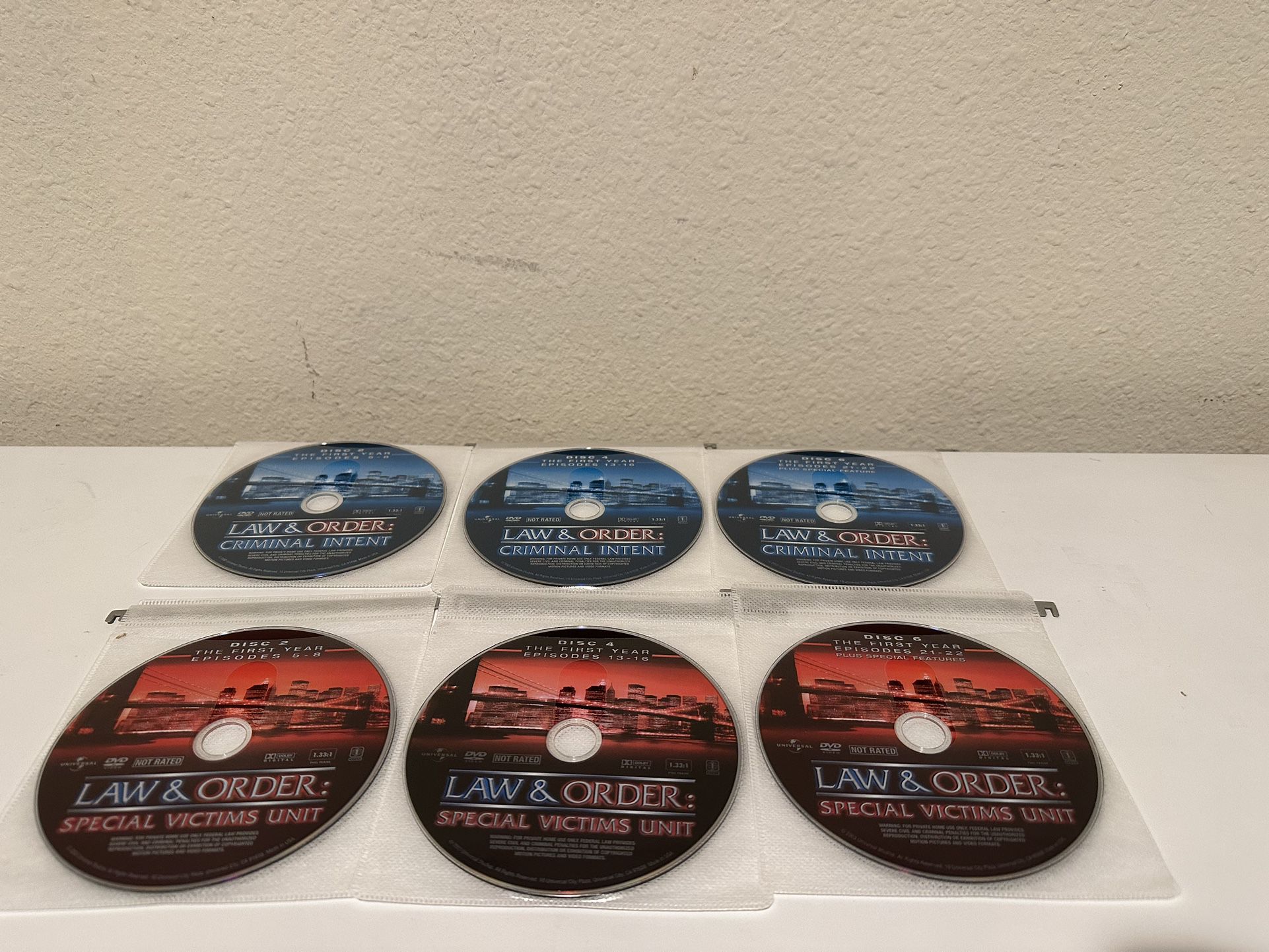 Law & Order: SVU Season 1 & Law & Order: Criminal Intent Season 1 (DVD)