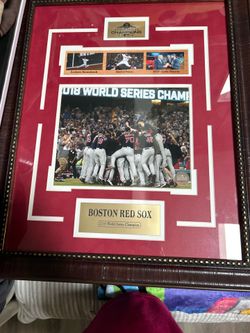 2018 Boston Red Sox World Series champion  framed