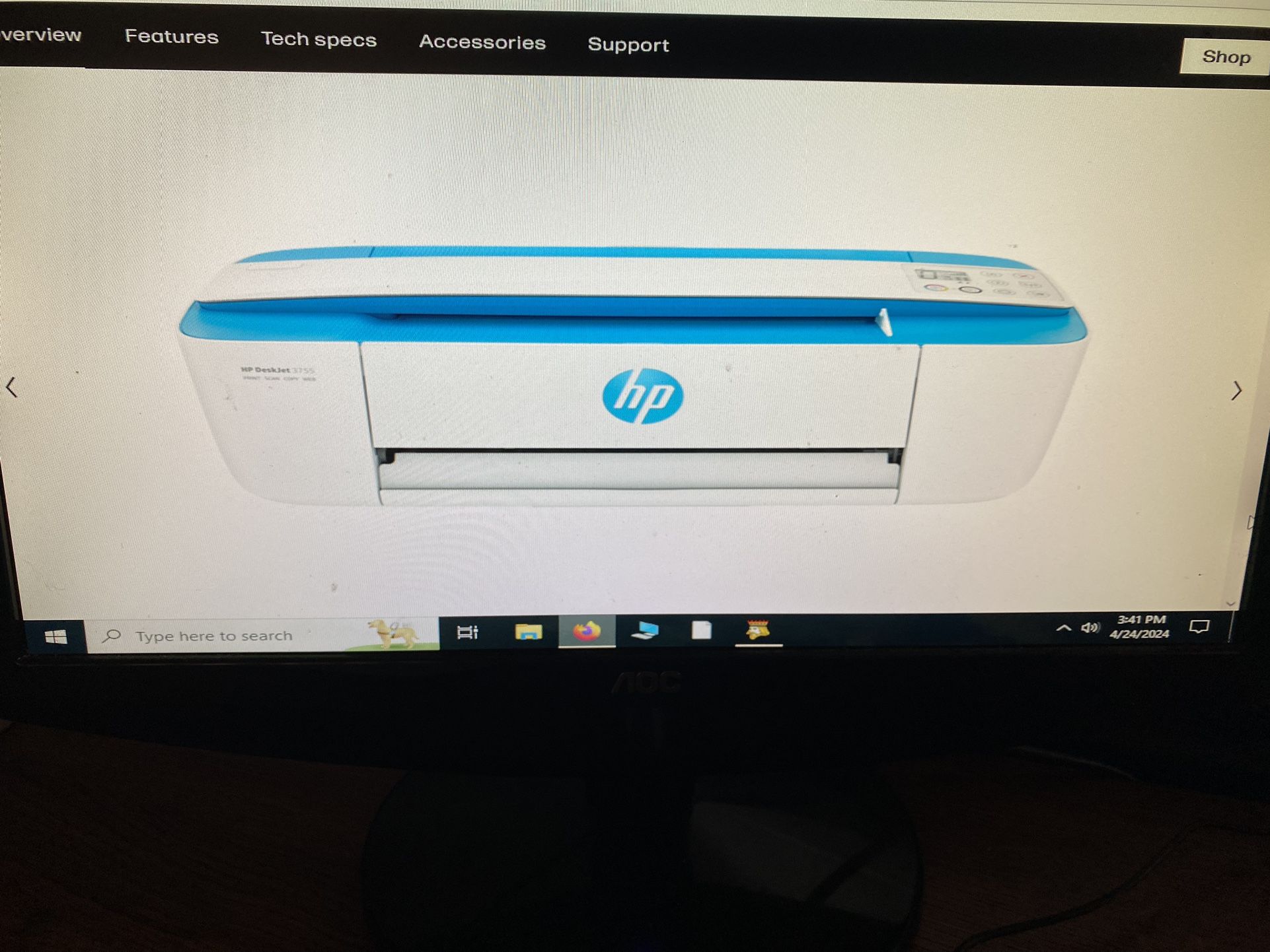 HP DeskJet 3750 Series All-In OnePrinter