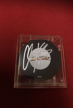 Signed Anaheim Ducks Puck