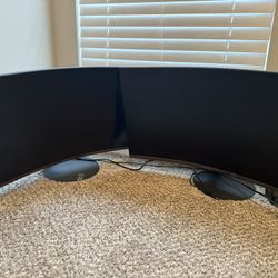 Samsung 27” Curved Monitors – Set of 2