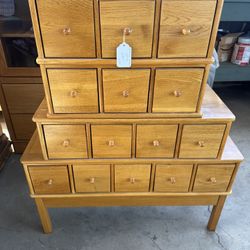 15 Drawer Cubby Cabinet
