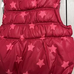 Girls Old Navy Jackets And Coats/old Navy Pink Star puff Vest Pink Line