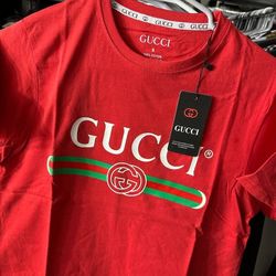 Gucci Red Shirt 💥 Tshirts 3 For $100💥Fast Shipping 💥