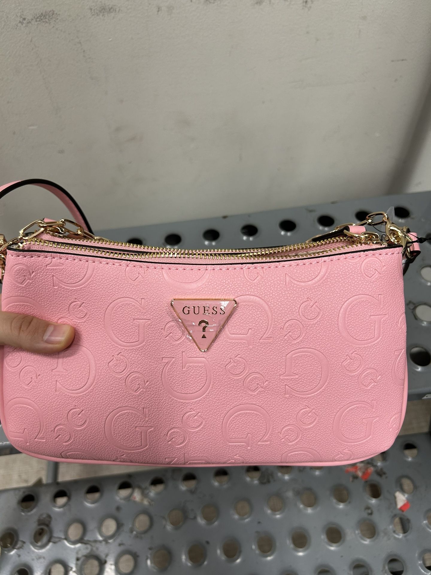 Pink Guess Shoulder Bag