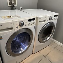 LG front load washer and dryer