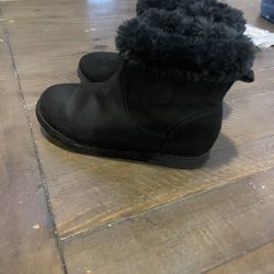 Little Girls Black Boots 
