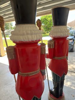 Large Nutcracker Soldier Christmas Decorations – Set of 2