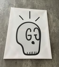 Gucci Ghost Skull Logo Canvas