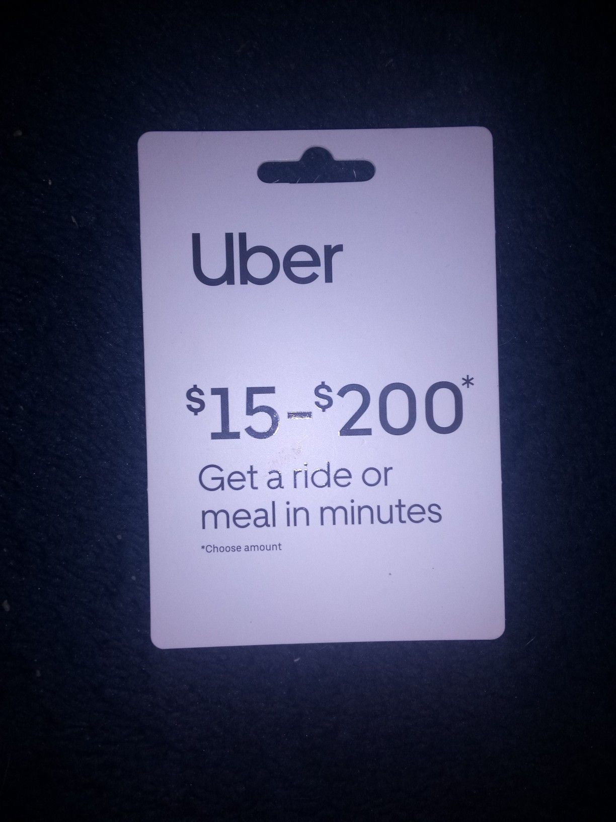 40 dollar Uber card. Bought it today but ended up not needing it