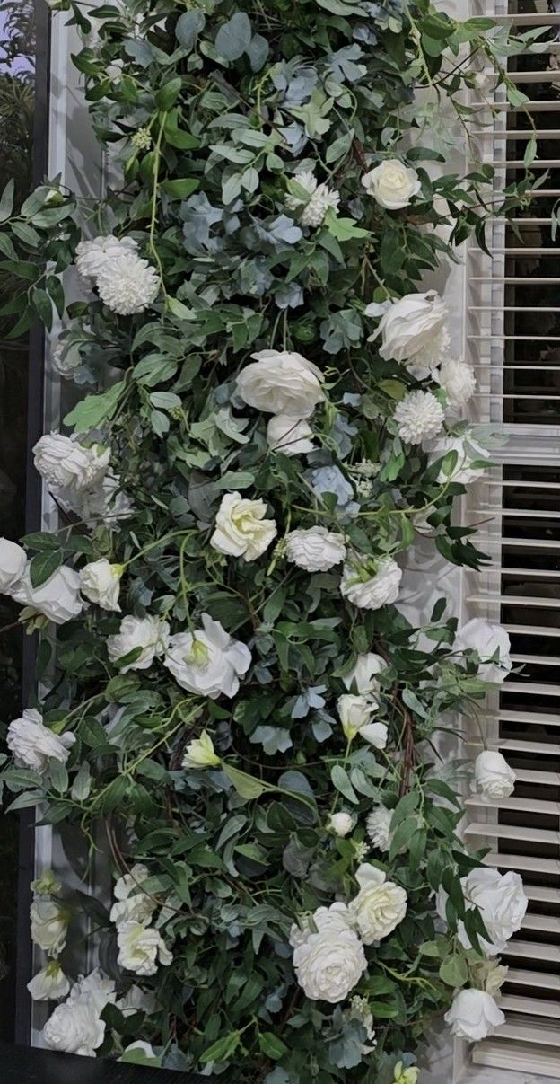Flower Colums For A Wedding X2