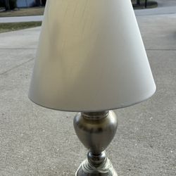 Satin Silver Lamp 