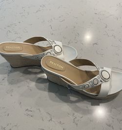 Brand New White Wedge Shoes Women 11