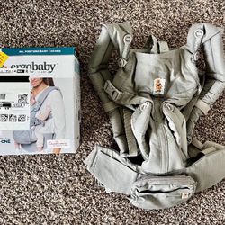 Ergobaby Omni 360 All-Position Baby Carrier - Pearl Grey - One Size 