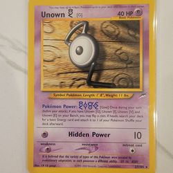 Pokémon TCG Card Unown G - 27/105 Rare Unlimited Neo Destiny - LP 2000