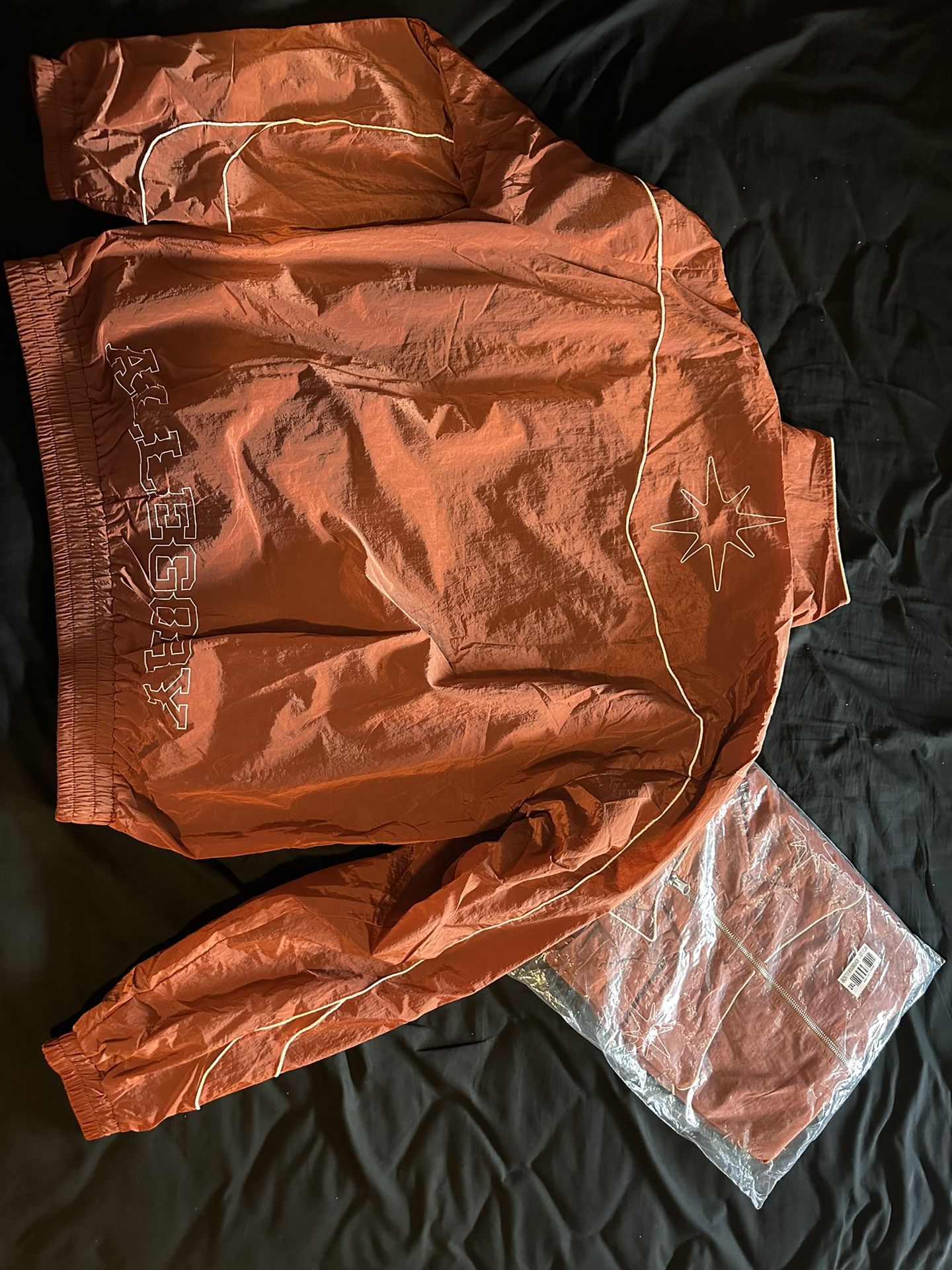 “ALLEGORY” Burnt Orange Windbreaker