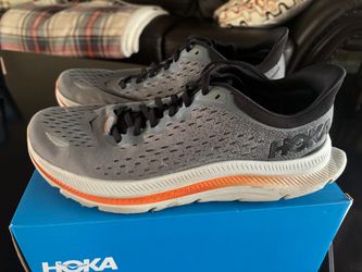 Hoka Running Sneakers Gray Orange