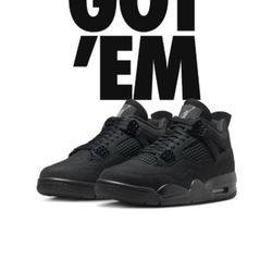Air Jordan 4 Black Cats - Size 10 - New -$265