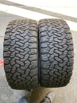 2) 305/55/20 BFGoodrich All Terrain K02 Tires  Load Range E  Tread is approx 10/32  DOT 3321  $325 for Both  I carry other sizes as well