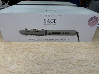 StyleCraft Retractable Styling Brush and Curling Wand