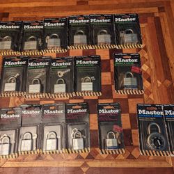 NOS Master Lock 18 Piece Lot