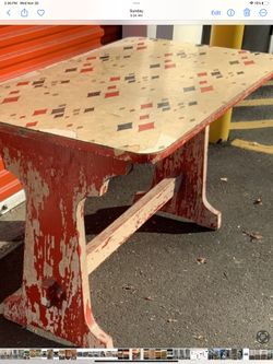 Grandma’s trestle Table $275.  Free Unopened Stripper Gallon