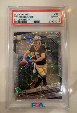 2025 Panini Prizm - Rookies Tyler Shough #327 Lazer Prizm (RC)