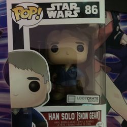 Han Solo Star Wars Funko Pop 86 In Mint Condition