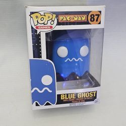 Blue Ghost 87 Pac Man Funko Pop figure nostalgia 80s  decor