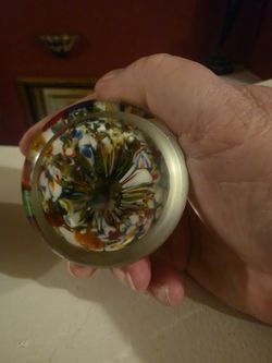 Millefiori Glass Paperweight
