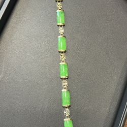 Jade Gold Bracelet 